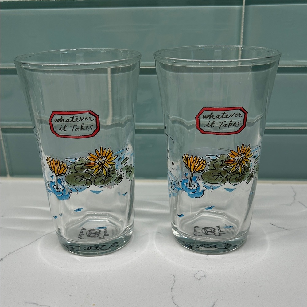 Molly Hatch Whatever It Takes Glass Tumblers - Set of 2